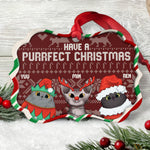 Have A Purrfect Christmas - Personalized Aluminum Ornament - Home decor, Loving, Christmas Gift For Cat Lovers, Cat Owners