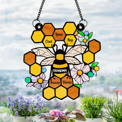 Honeycomb - Personalized Window Hanging Suncatcher Ornament