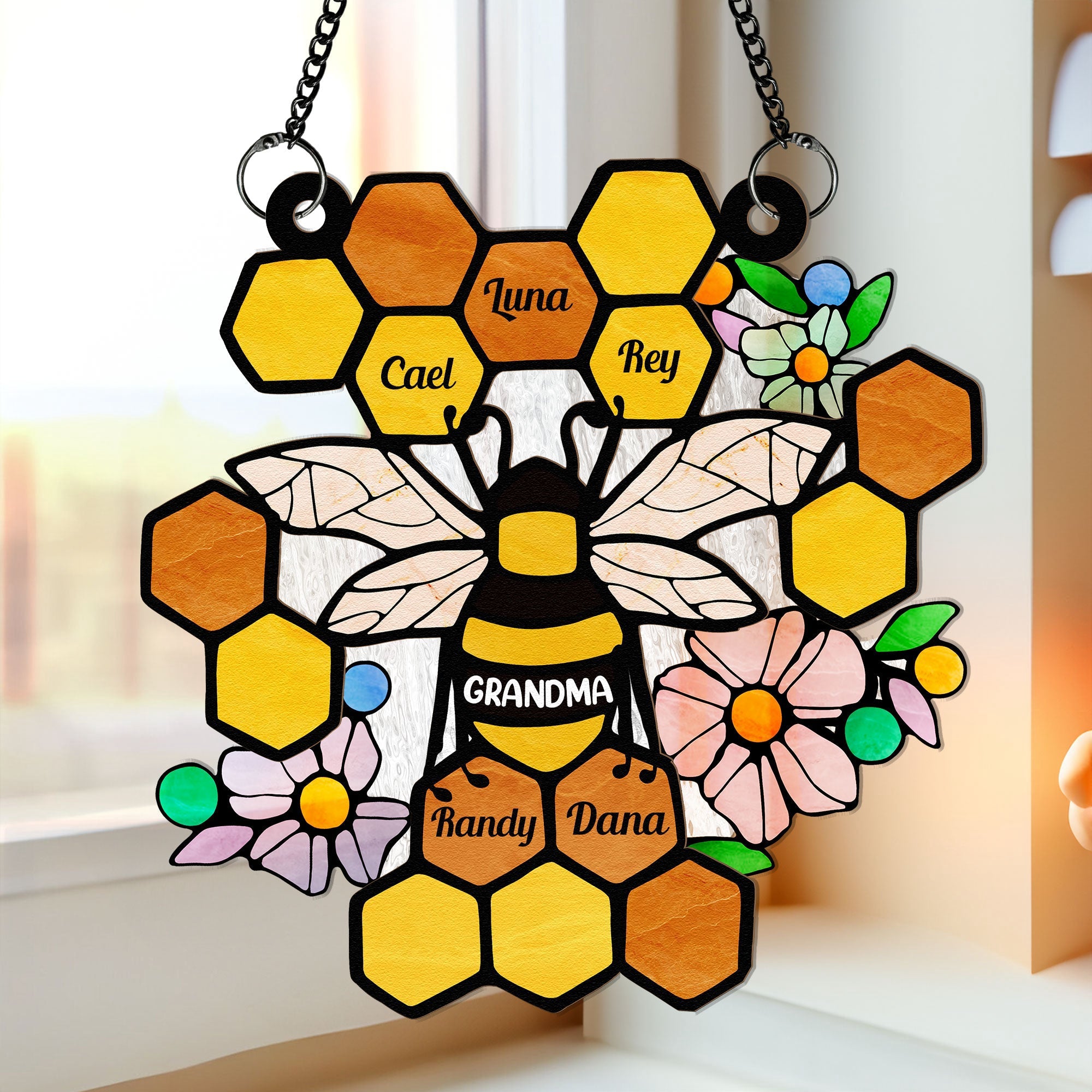 Honeycomb-Personalized-Window-Hanging-Suncatcher-Ornament_3