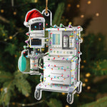 Hospital Machines Flattened Design Gift For Nurse - Personalized Acrylic Ornament