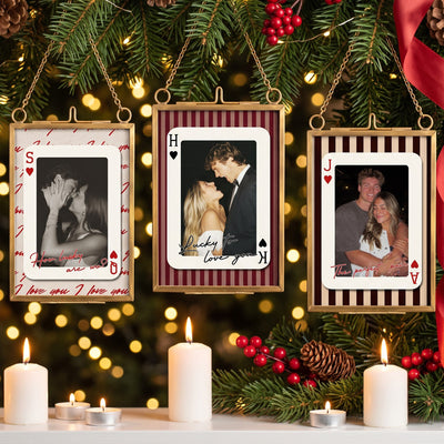 How Lucky Are We? Custom Couples Photo - Personalized Ornament