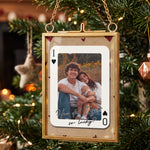 How_Lucky_Are_We_Custom_Couples_Photo_Personalized_Ornament_1