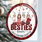 I Hate Everyone Except Us Friendship - Personalized Ceramic Ornament