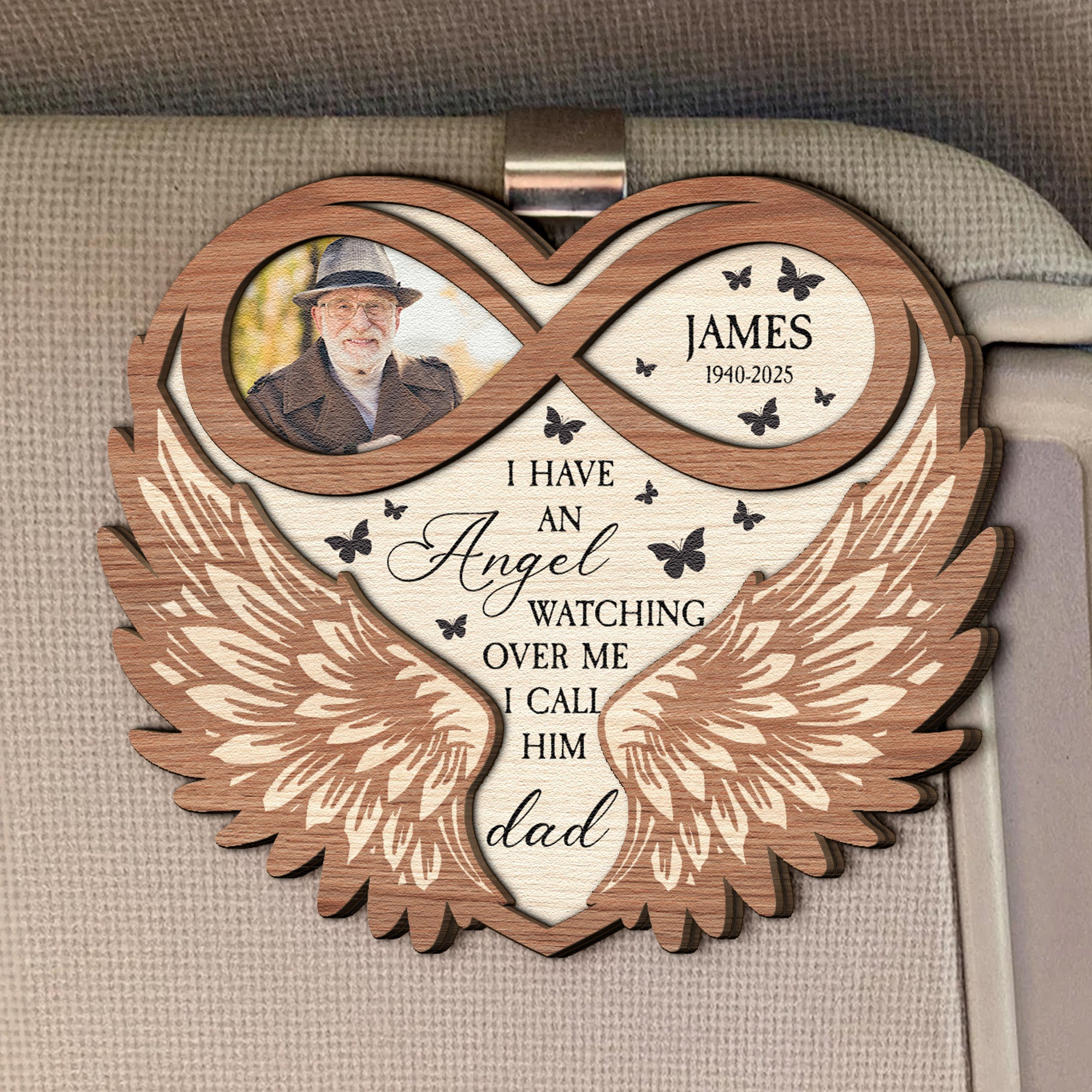 I-Have-An-Angel-Watching-Over-Me-Personalized-Photo-Wooden-Car-Visor-Clip_1