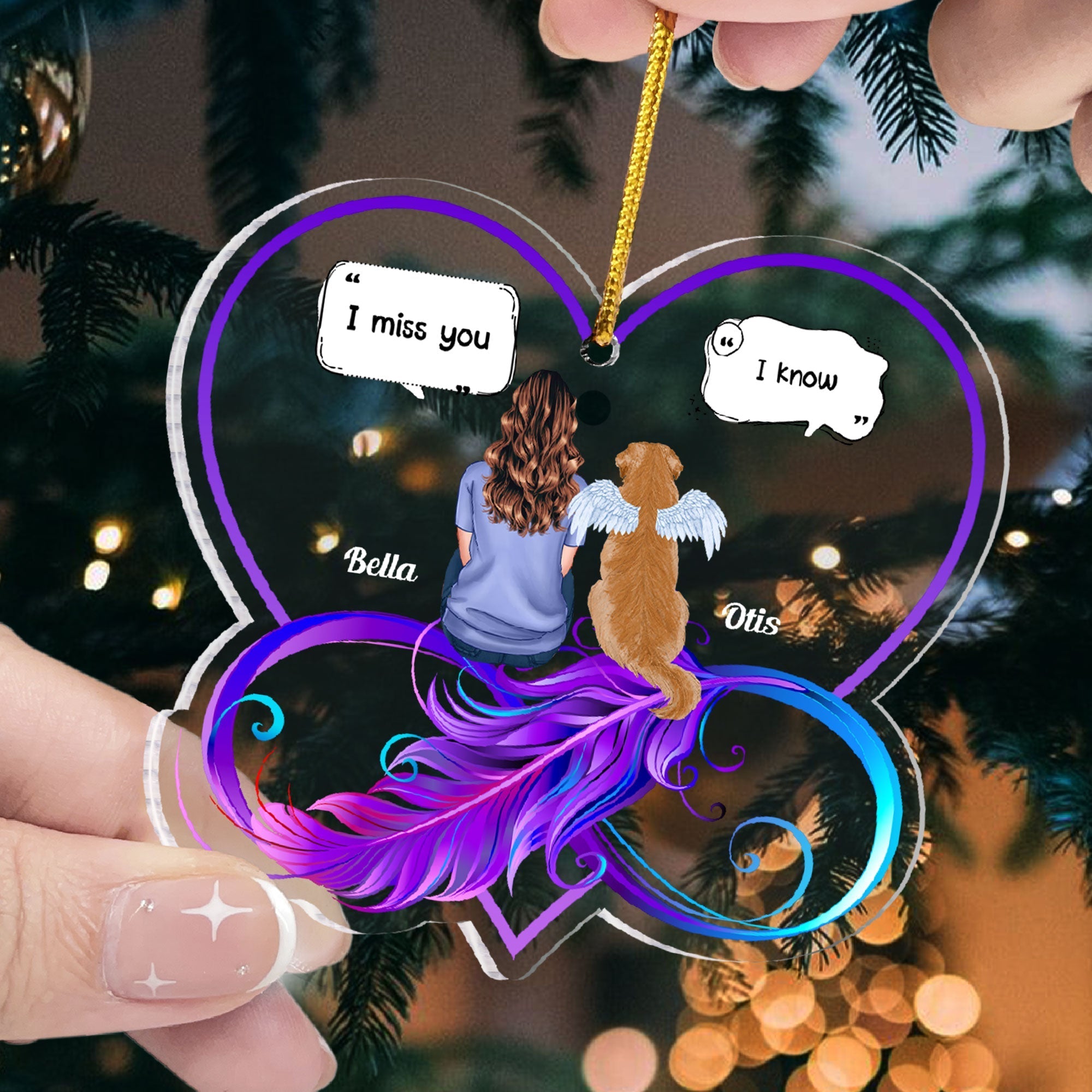 I Still Miss You Pet Memorial - Personalized Infinity Shaped Acrylic Ornament
