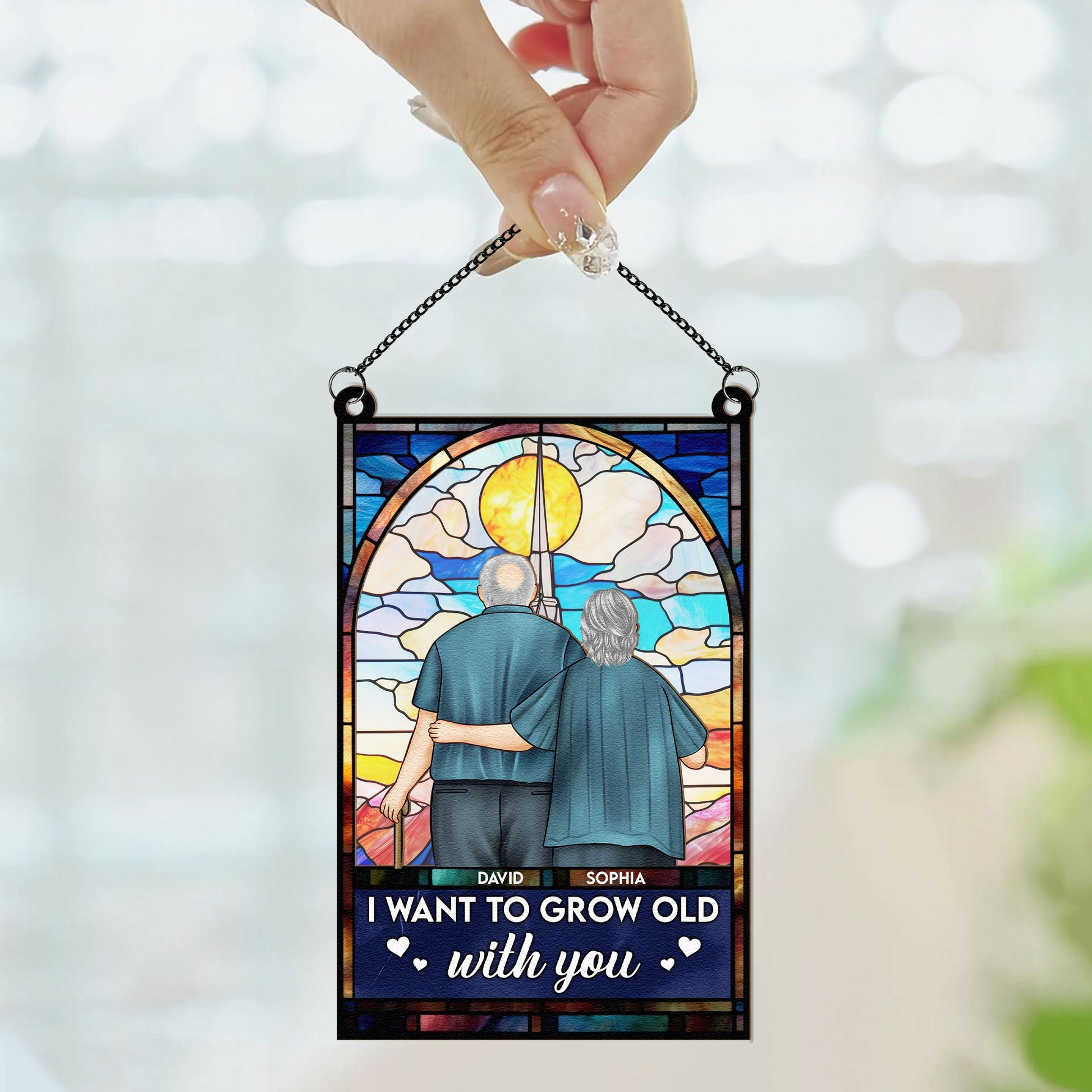 I-Want-To-Grow-Old-With-You-Personalized-Window-Hanging-Suncatcher-Ornament_2
