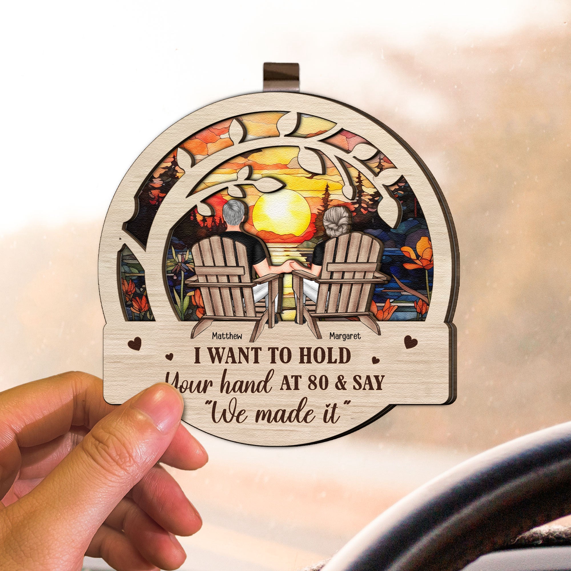 I-Want-To-Hold-Your-Hand-At-80-And-Say-Personalized-Wooden-Car-Visor-Clip-3