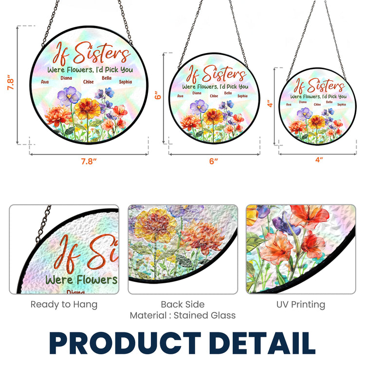 If-Sisters-Were-Flowers-Personalized-Stained-Glass-Window-Hanging-Suncatcher_5