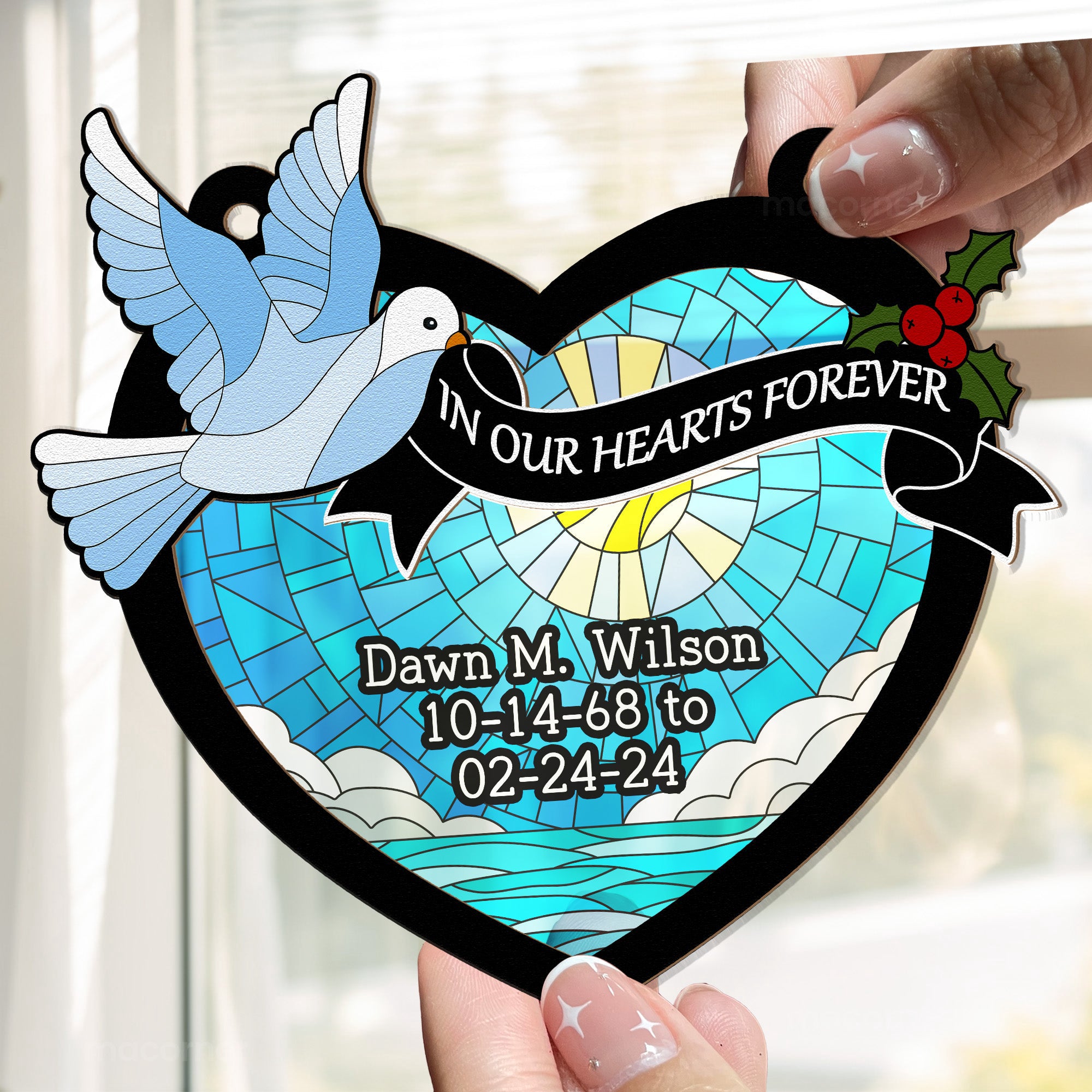 In-Our-Hearts-Forever-Personalized-Window-Hanging-Suncatcher-Ornament_4