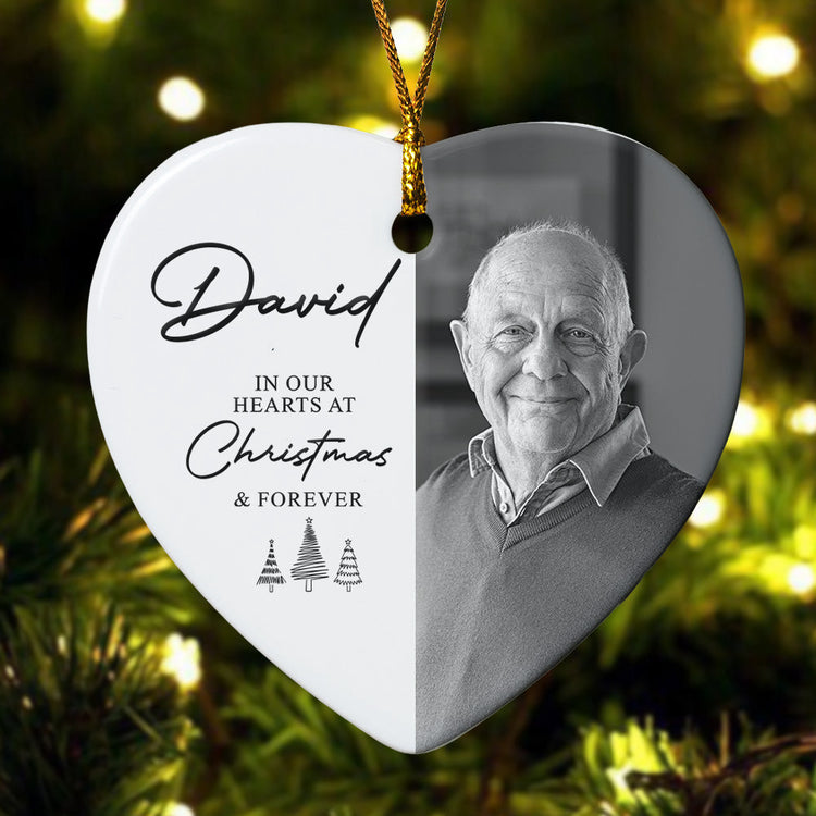 In_Our_Heart_At_Christmas_Forever_Custom_Photo_Christmas_Gifts_Personalized_Ornament_2