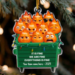 It-Is-Fine-We-Are-Fine-Everything-Is-Fine-Funny-White-Elephant-Party-Exchange-Gift-Personalized-Acrylic-Ornament_1