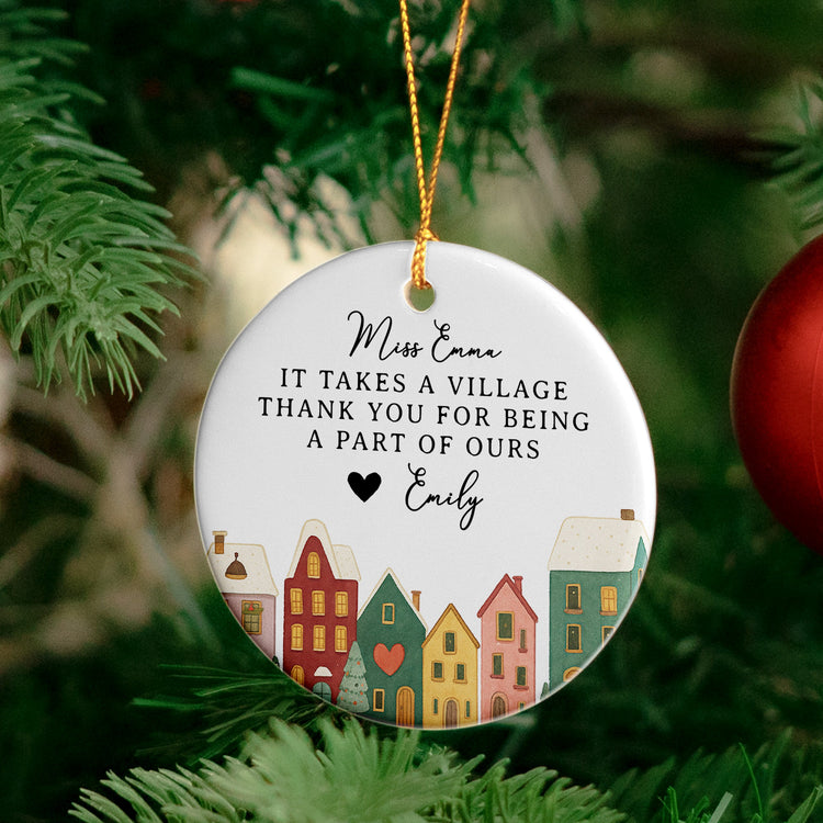 It-Takes-A-Village-Thank-You-Gift-For-Teacher-Appreciation_-Coworkers_-Boss_-Team-Personalized-Ceramic-Ornament_4