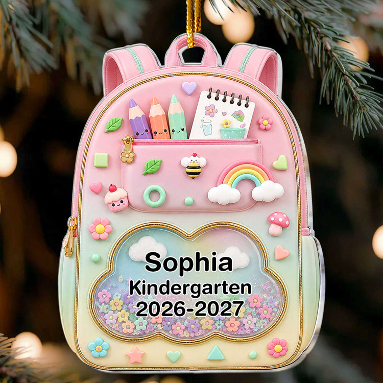 Kids_School_Backpack_Personalized_Ornament_2