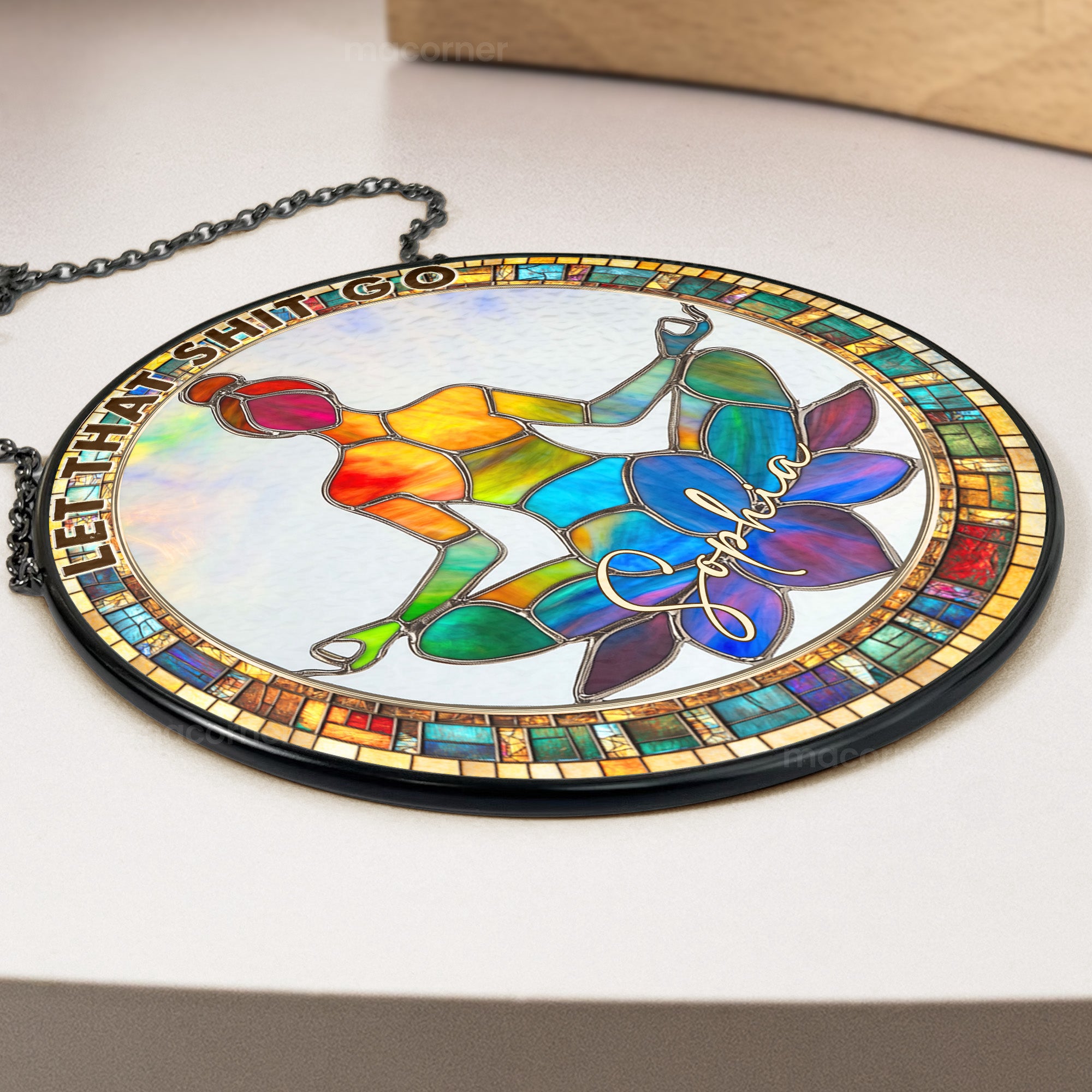 Let-That-Sht-Go-Personalized-Stained-Glass-Window-Hanging-Suncatcher-3