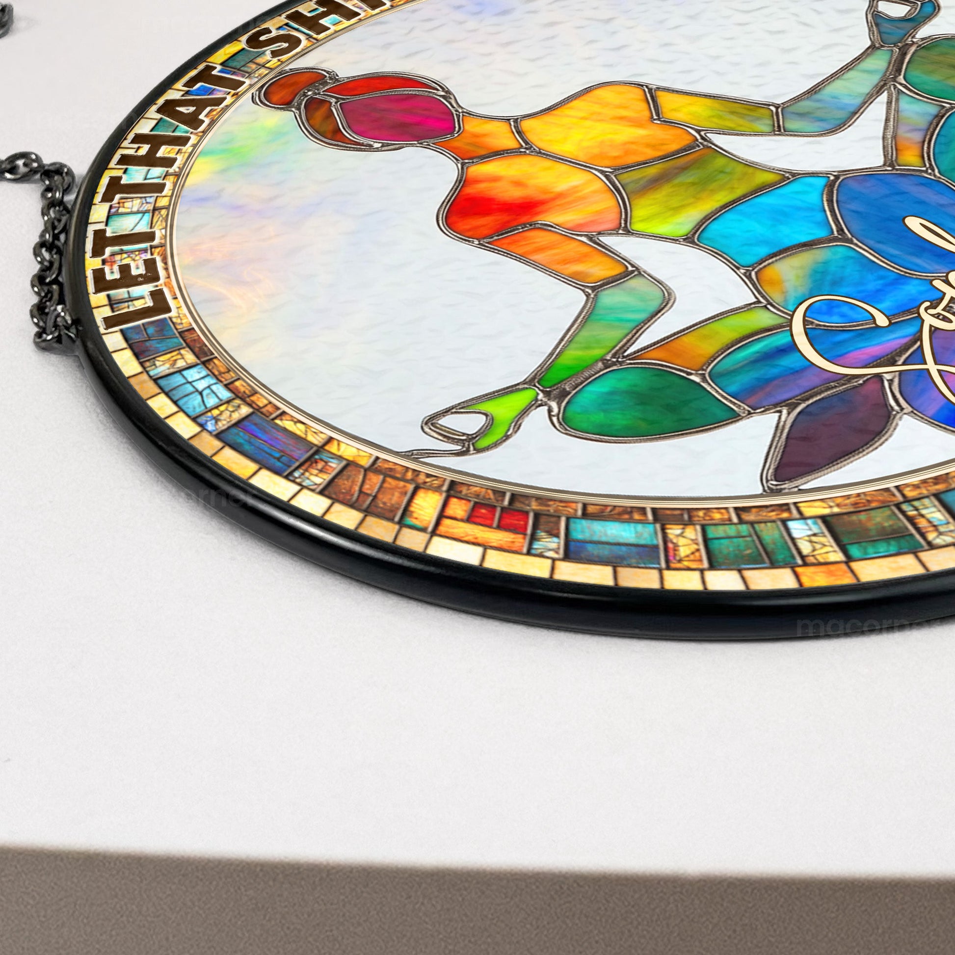 Let-That-Sht-Go-Personalized-Stained-Glass-Window-Hanging-Suncatcher-4