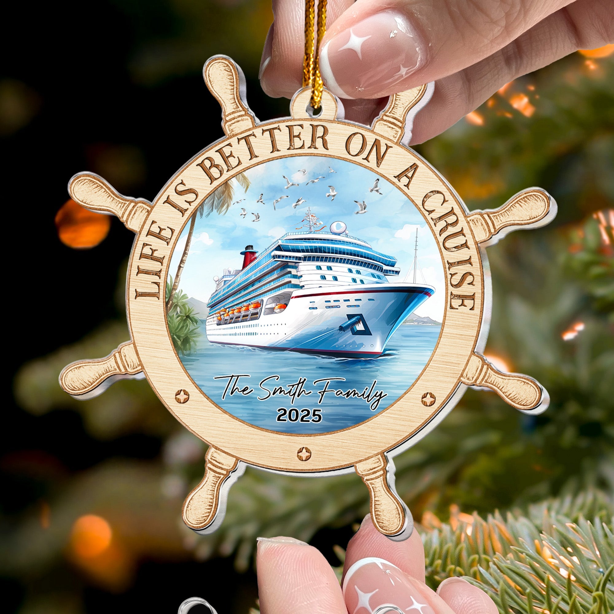 Life Is Better On A Cruise - Personalized Acrylic Ornament