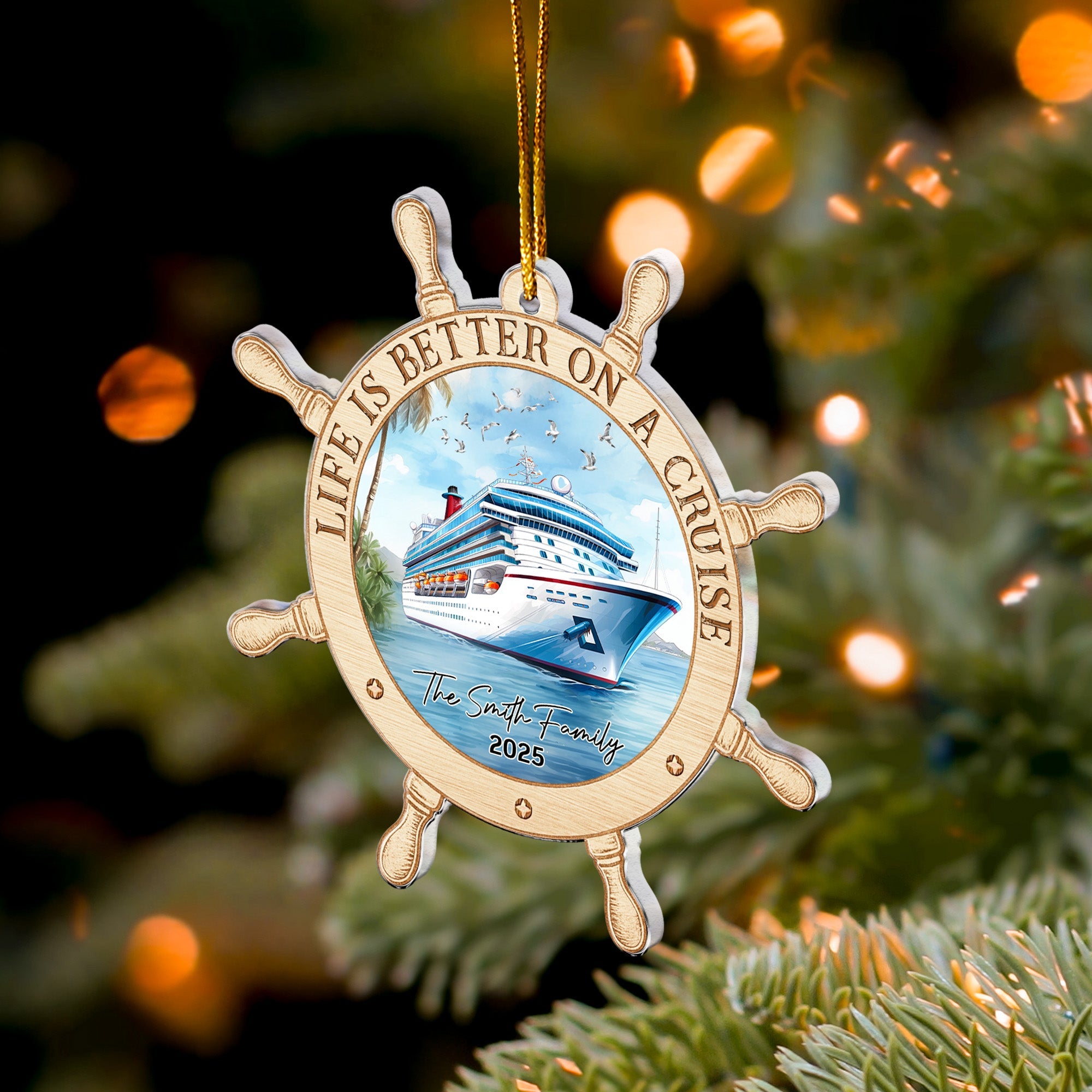 Life Is Better On A Cruise - Personalized Acrylic Ornament