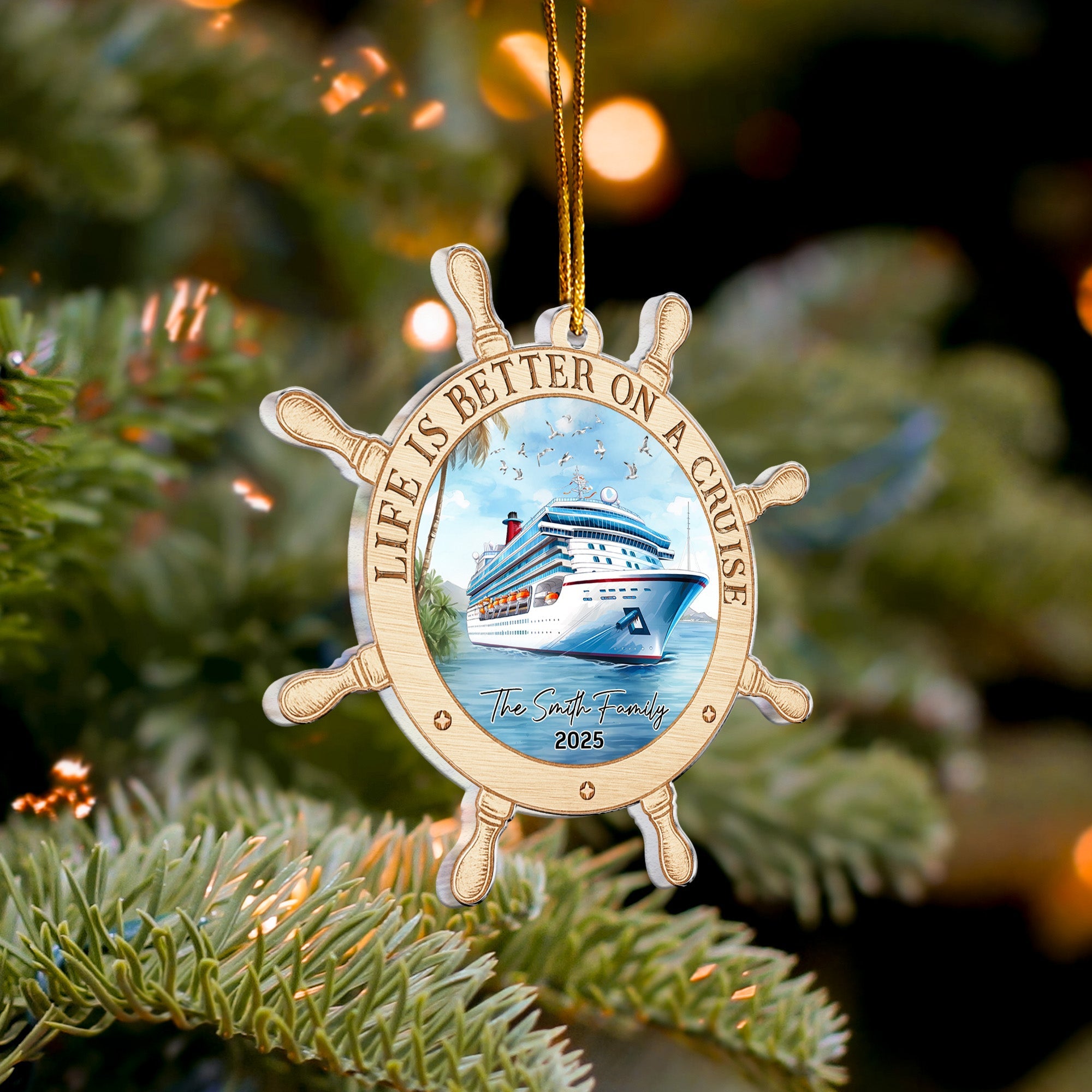 Life Is Better On A Cruise - Personalized Acrylic Ornament