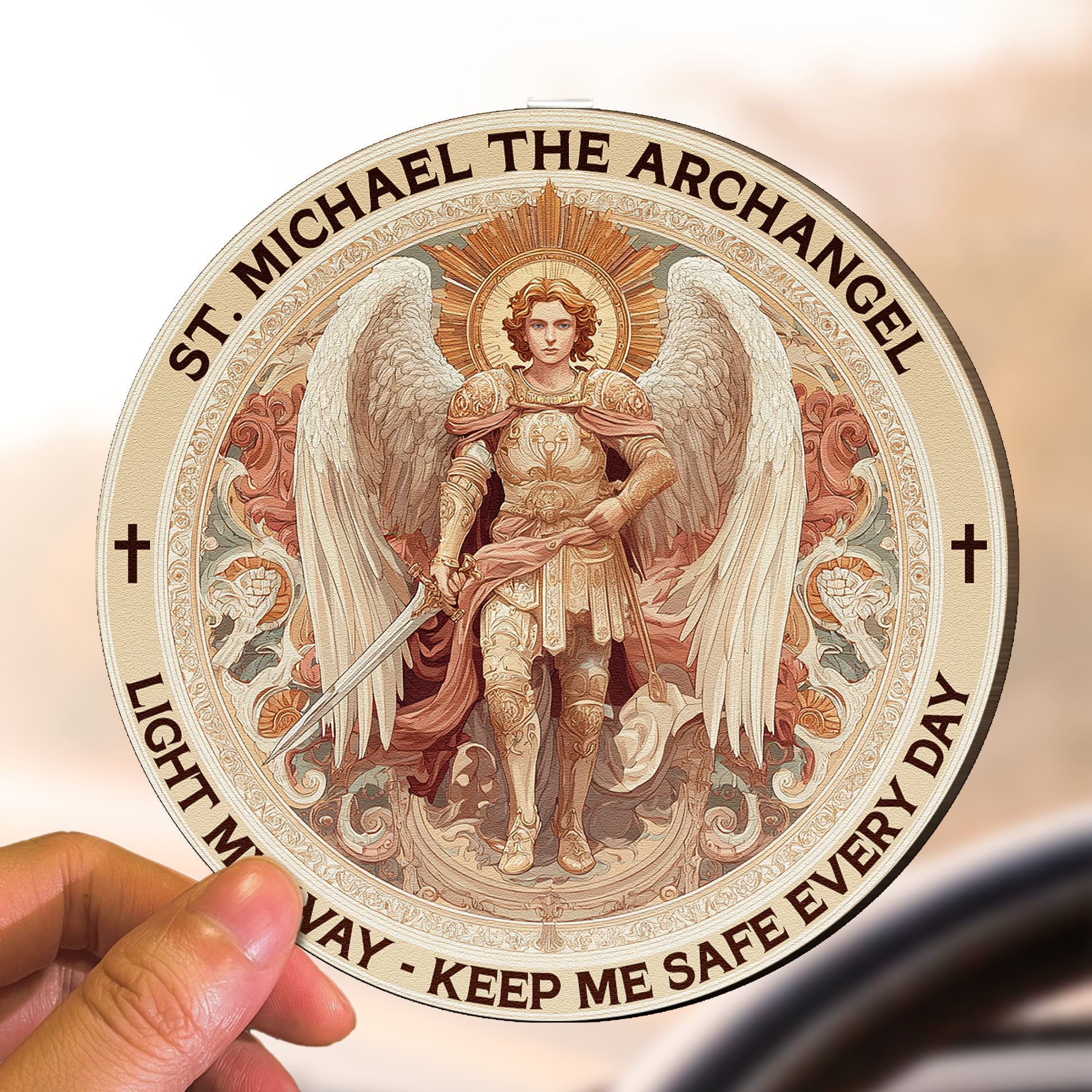 Light-My-Way-Keep-Me-Safe-Every-Day-Christian-Gift-Personalized-Wooden-Car-Visor-Clip_4