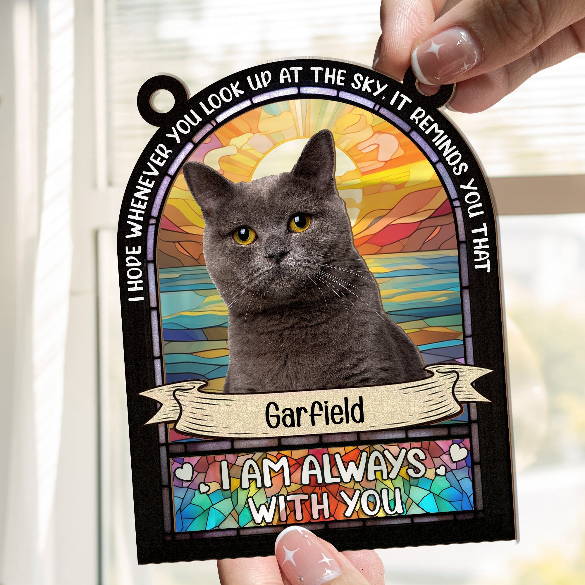 Loss-Of-Pet-I_m-Always-With-You-Personalized-Window-Hanging-Suncatcher-Photo-Ornament2