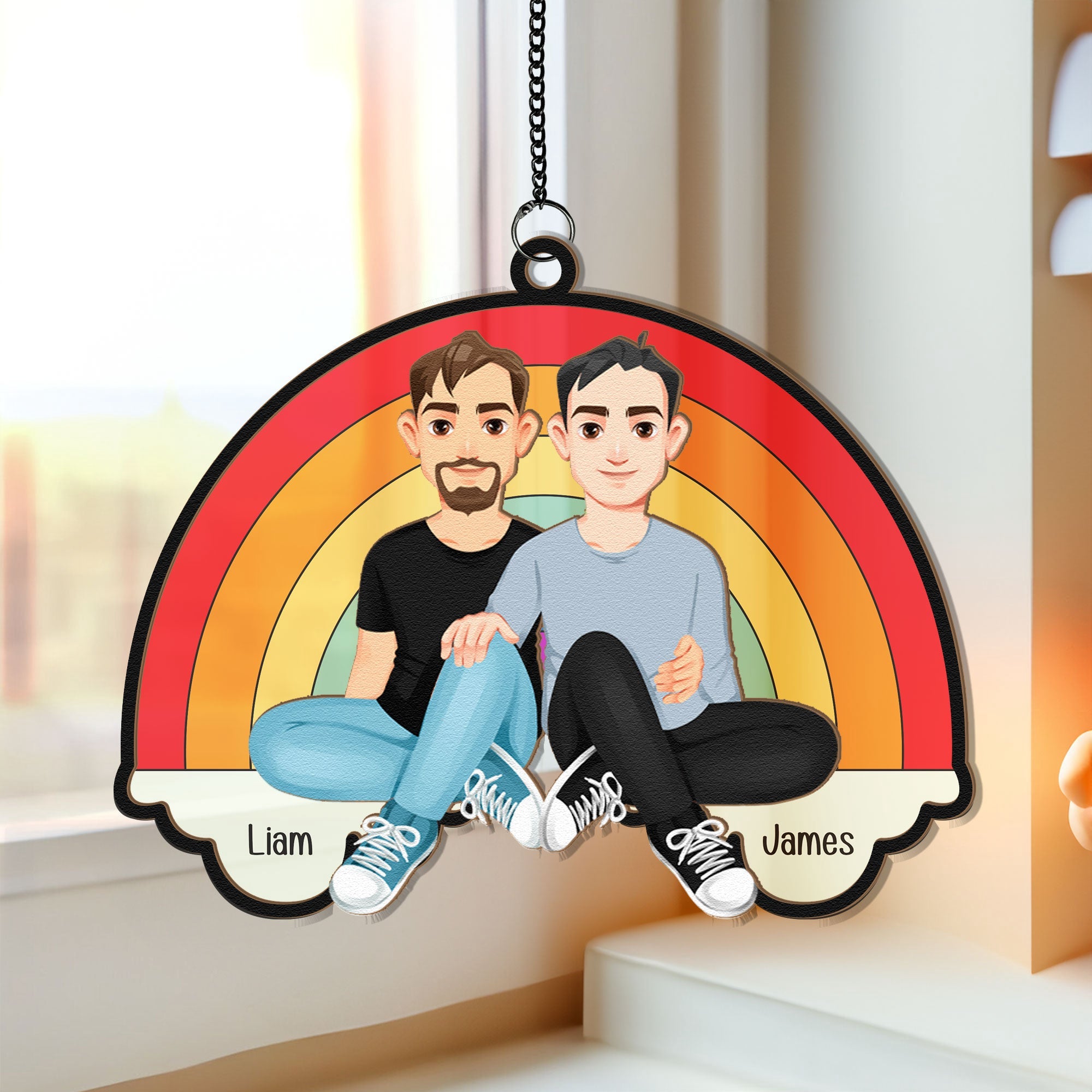 Love-Is-Love-Rainbow-Personalized-Window-Hanging-Suncatcher-Ornament_1