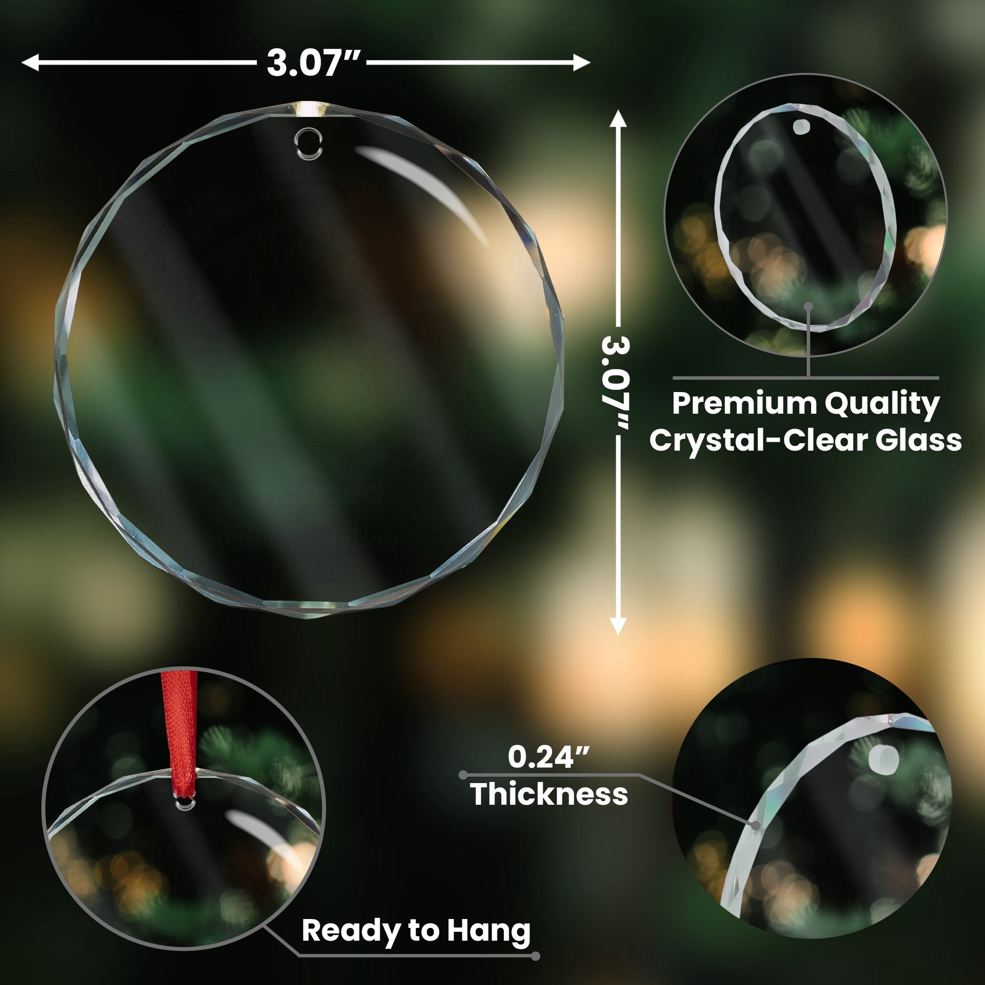 Lovely Little Ballerina Dancing Ballet - Personalized Glass Photo Ornament