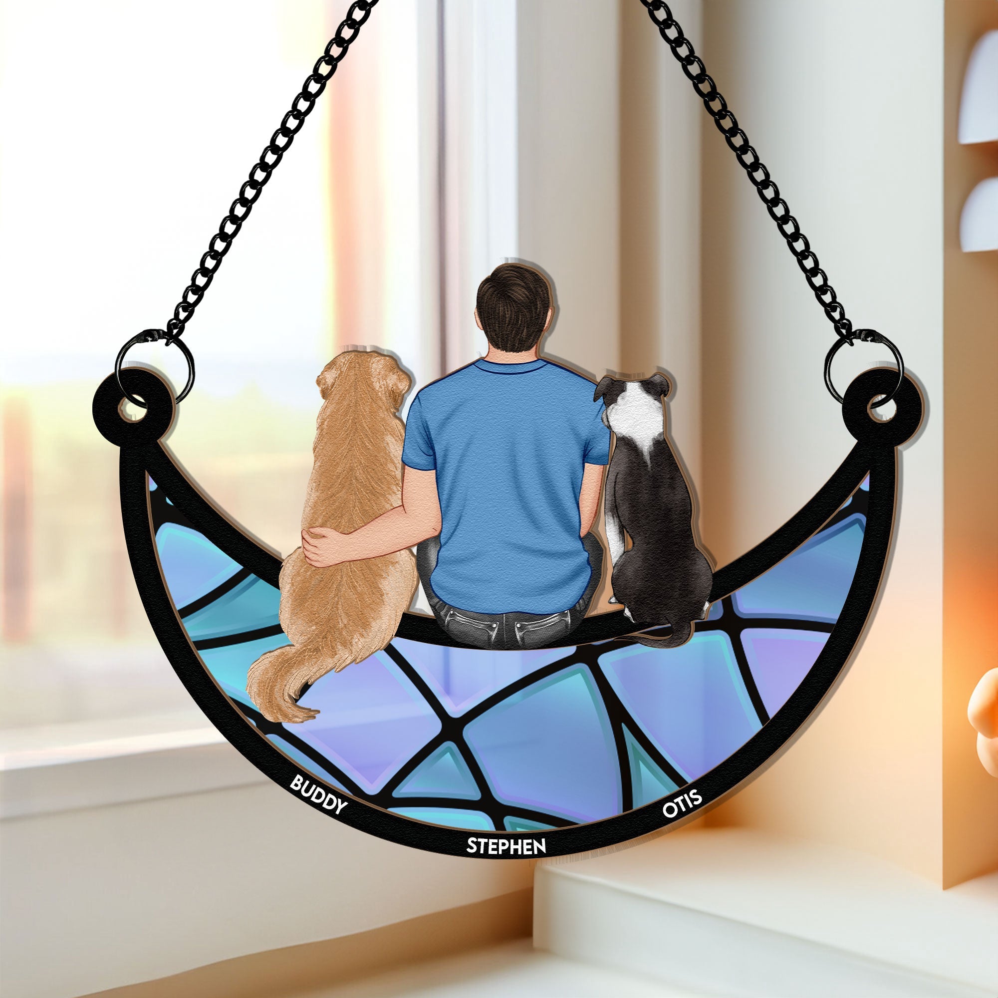 Man-And-Dog-Sitting-On-The-Moon-Personalized-Window-Hanging-Suncatcher-Ornament_1