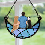 Man-And-Dog-Sitting-On-The-Moon-Personalized-Window-Hanging-Suncatcher-Ornament_3