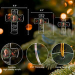 Memorial Christmas Ornament I'm Always With You - Personalized Acrylic Photo Ornament - Cross Ornament