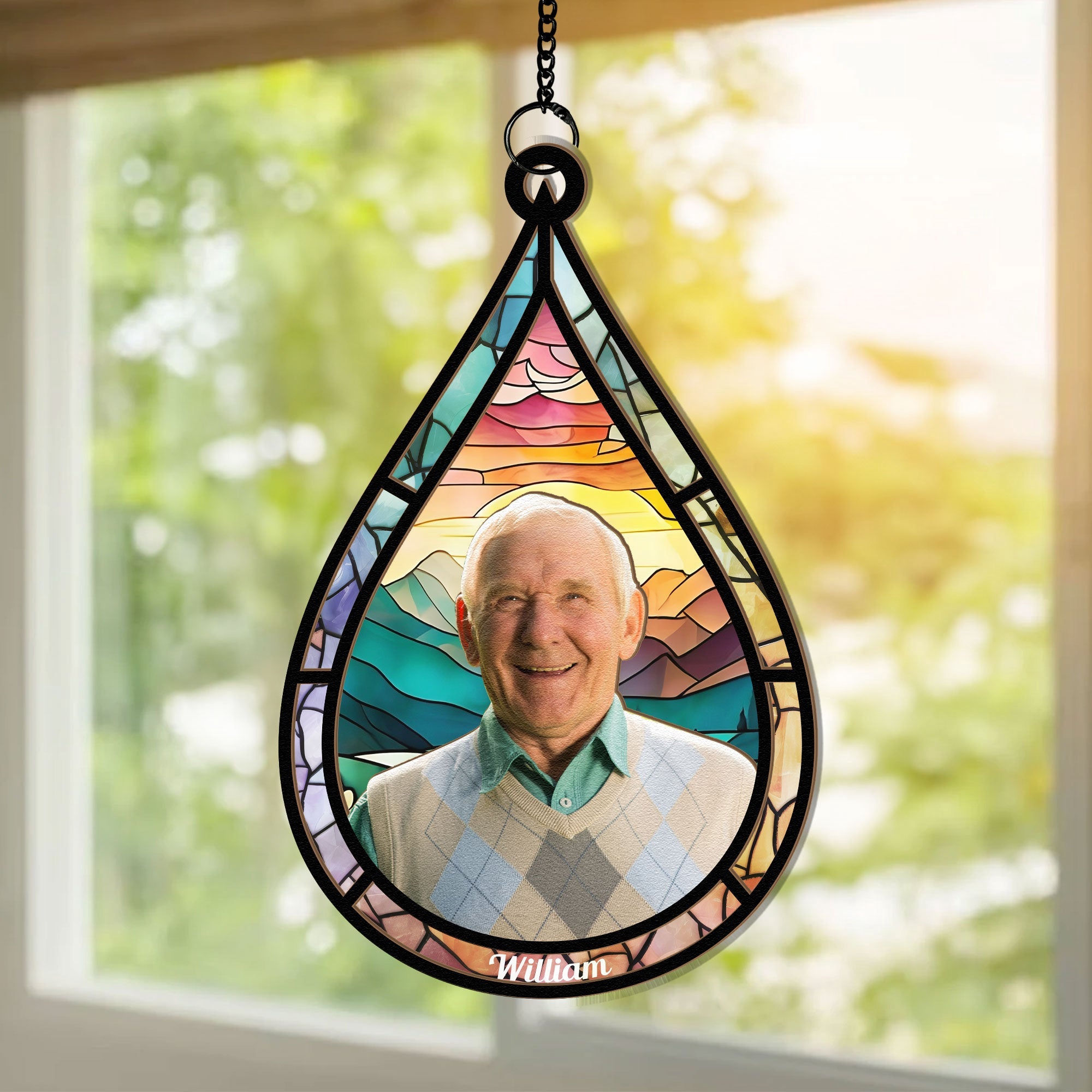 Memorial-Family-Gift-Teardrop-Personalized-Photo-Window-Hanging-Suncatcher-Ornament_2