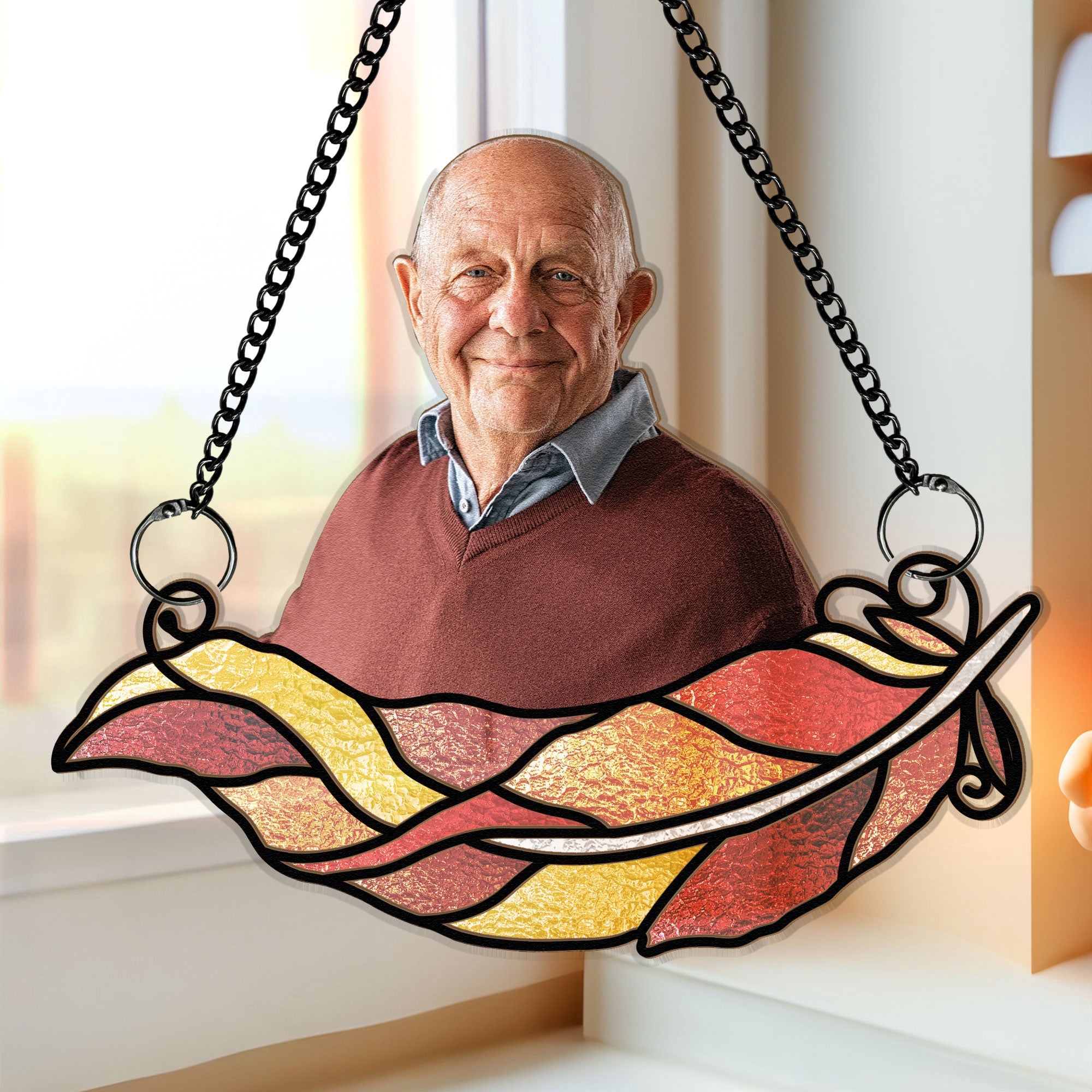 Memorial-Gift-Feather-Family-Personalized-Window-Hanging-Suncatcher-Photo-Ornament_1