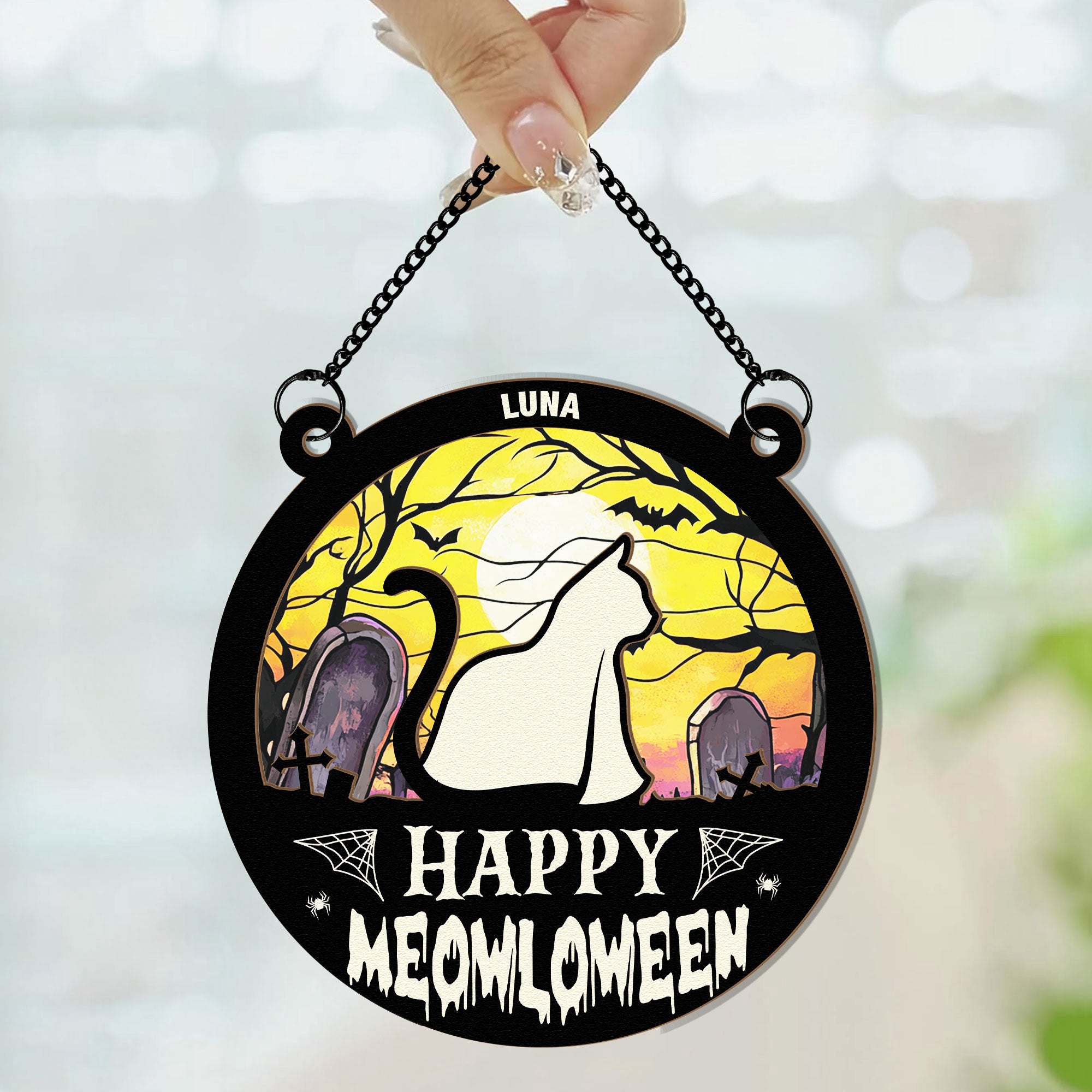 Meowloween-Cat-Personalized-Window-Hanging-Suncatcher-Ornament_4