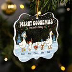 Merry Goosemas - Personalized Acrylic Ornament