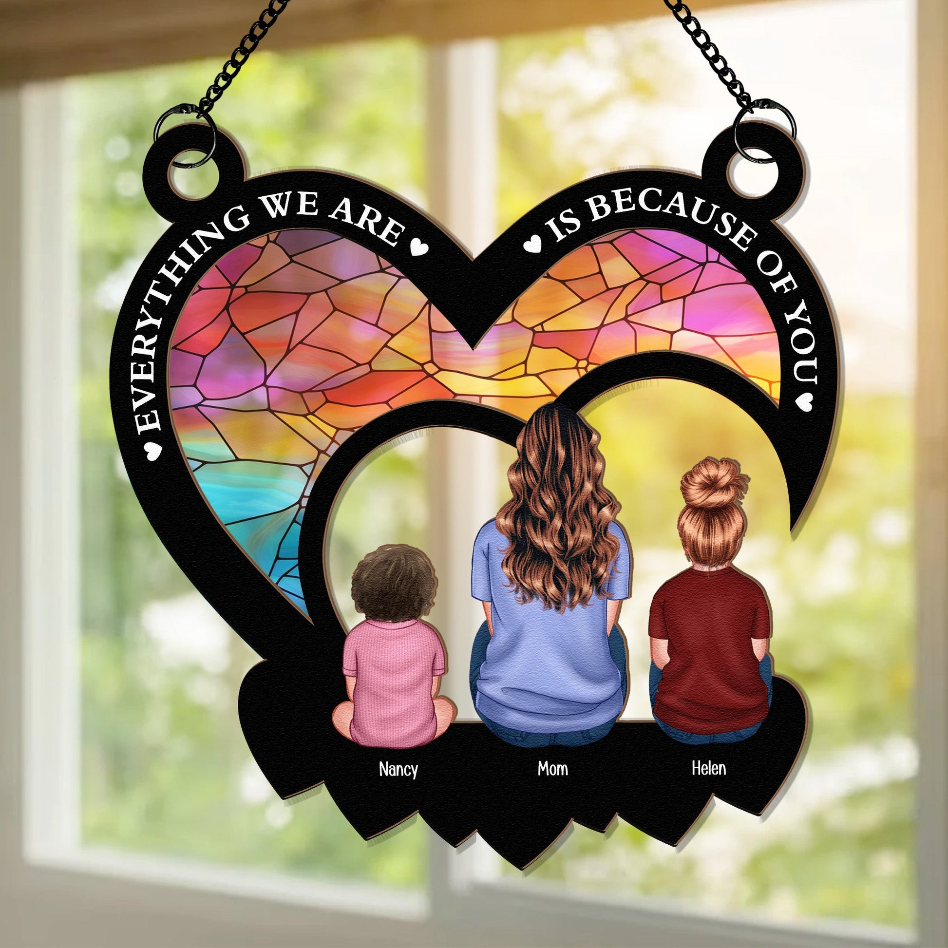 Mom-Everything-Were-Is-Because-Of-You-Personalized-Window-Hanging-Suncatcher-Ornament1