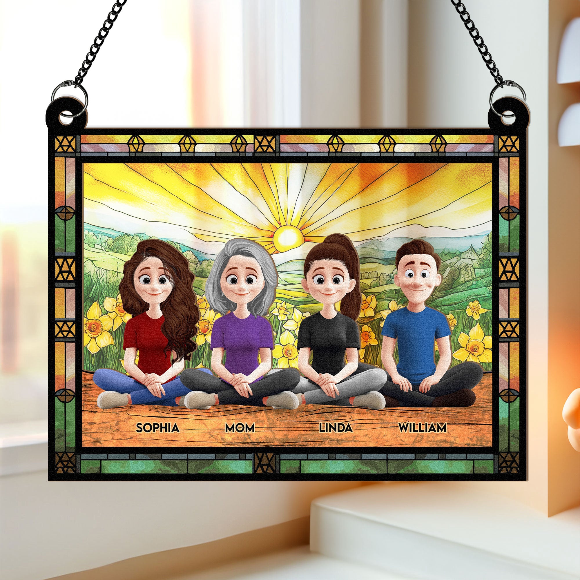 Mom-Sitting-With-Children-Personalized-Window-Hanging-Suncatcher-Ornament_1