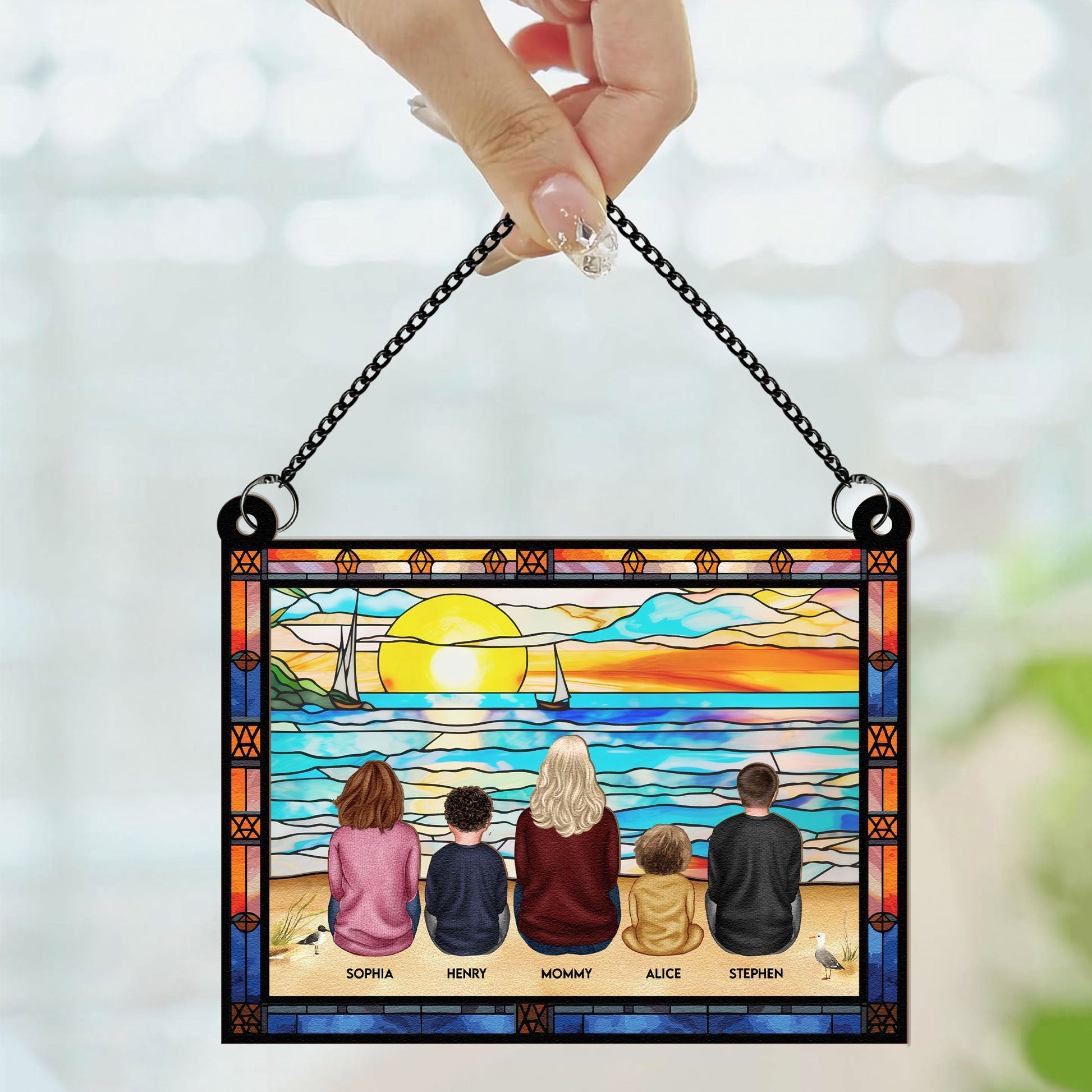 Mom-_-Children-Sitting-On-The-Beach-Personalized-Window-Hanging-Suncatcher-Ornament_2_4f49dbf7-240d-406f-8440-723a2813eb4b