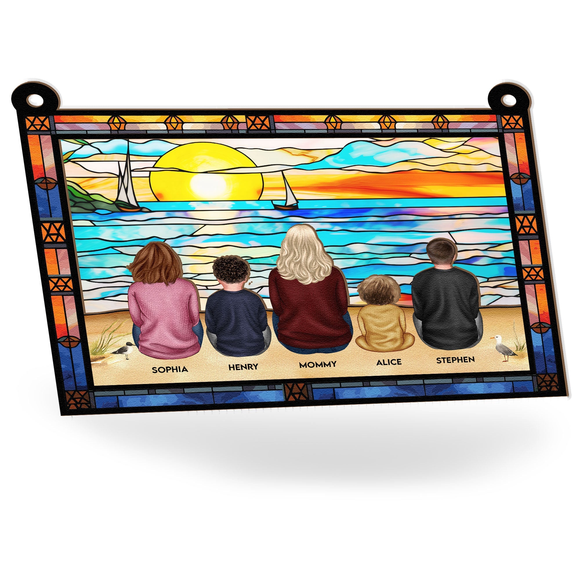 Mom-_-Children-Sitting-On-The-Beach-Personalized-Window-Hanging-Suncatcher-Ornament_4_a437acff-31ea-43b4-82d2-78e2d10cb403