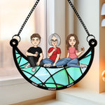 Mom-_-Children-Sitting-On-The-Moon-Personalized-Window-Hanging-Suncatcher-Ornament_1
