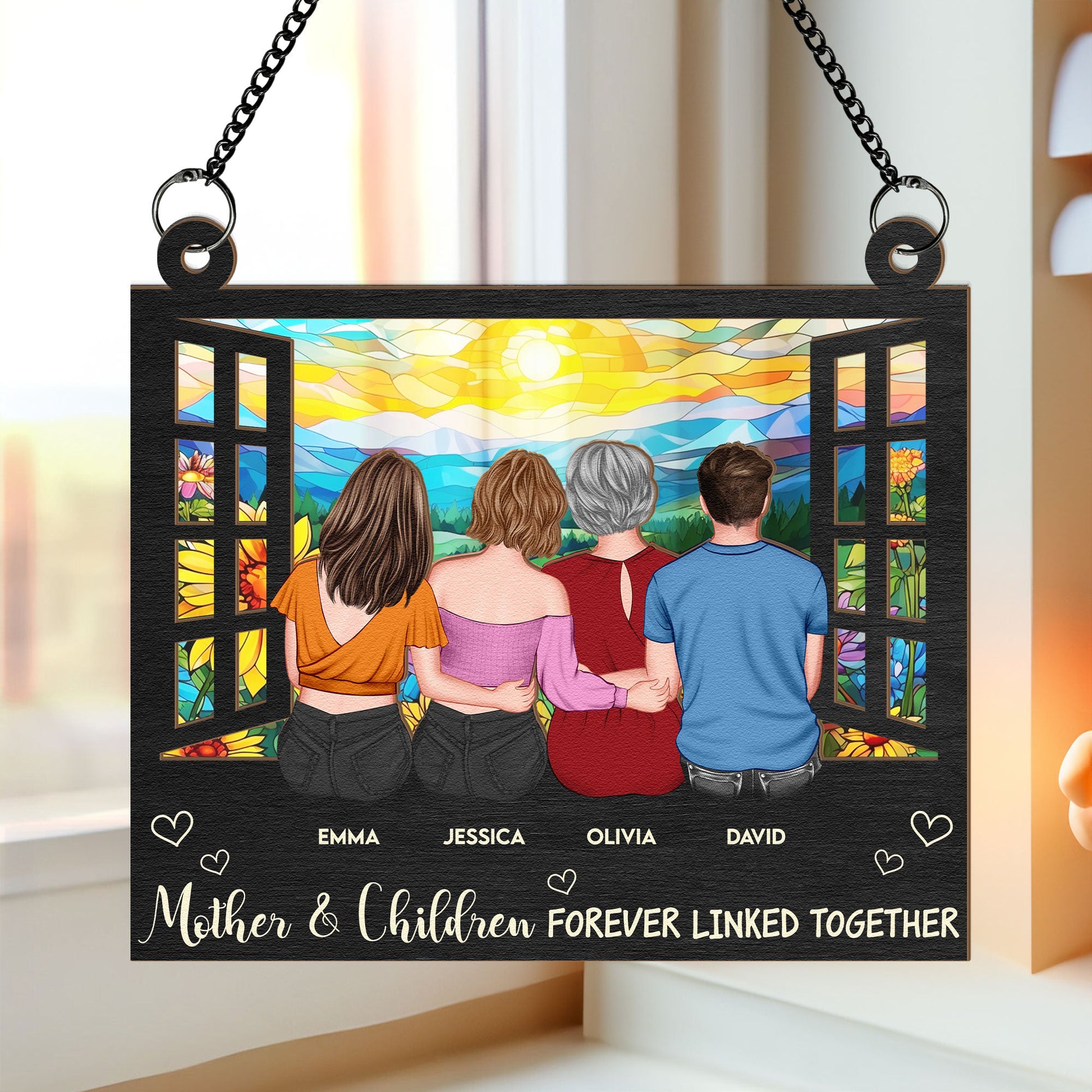 Mother-And-Daughters_-Children-Personalized-Window-Hanging-Suncatcher-Ornament_1