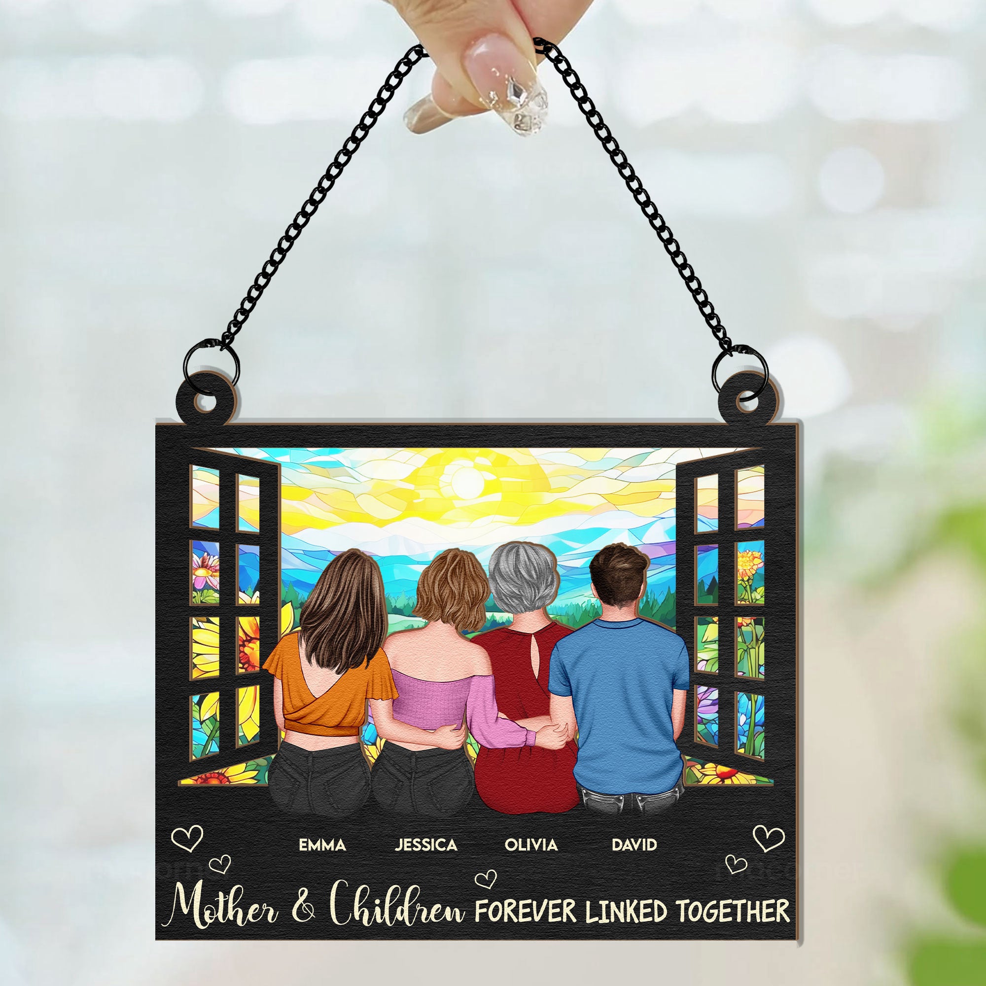 Mother-And-Daughters_-Children-Personalized-Window-Hanging-Suncatcher-Ornament_2