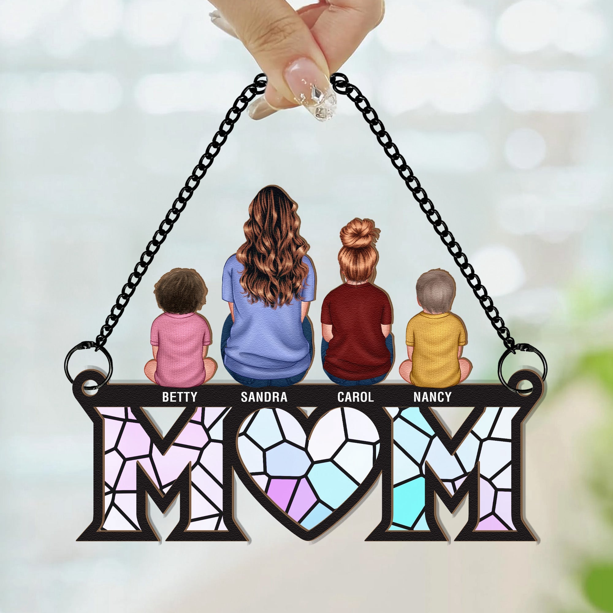 Mother-_-Children-Bond-Personalized-Window-Hanging-Suncatcher-Ornament_3