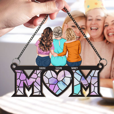 Gift For Mom - Personalized Window Hanging Suncatcher Ornament - Gift For Mom