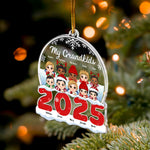 My Grandkids New - Personalized 2025 Shaped Acrylic Ornament