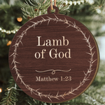 Name Of Jesus Christ Christmas Gift - Personalized Wooden Ornament