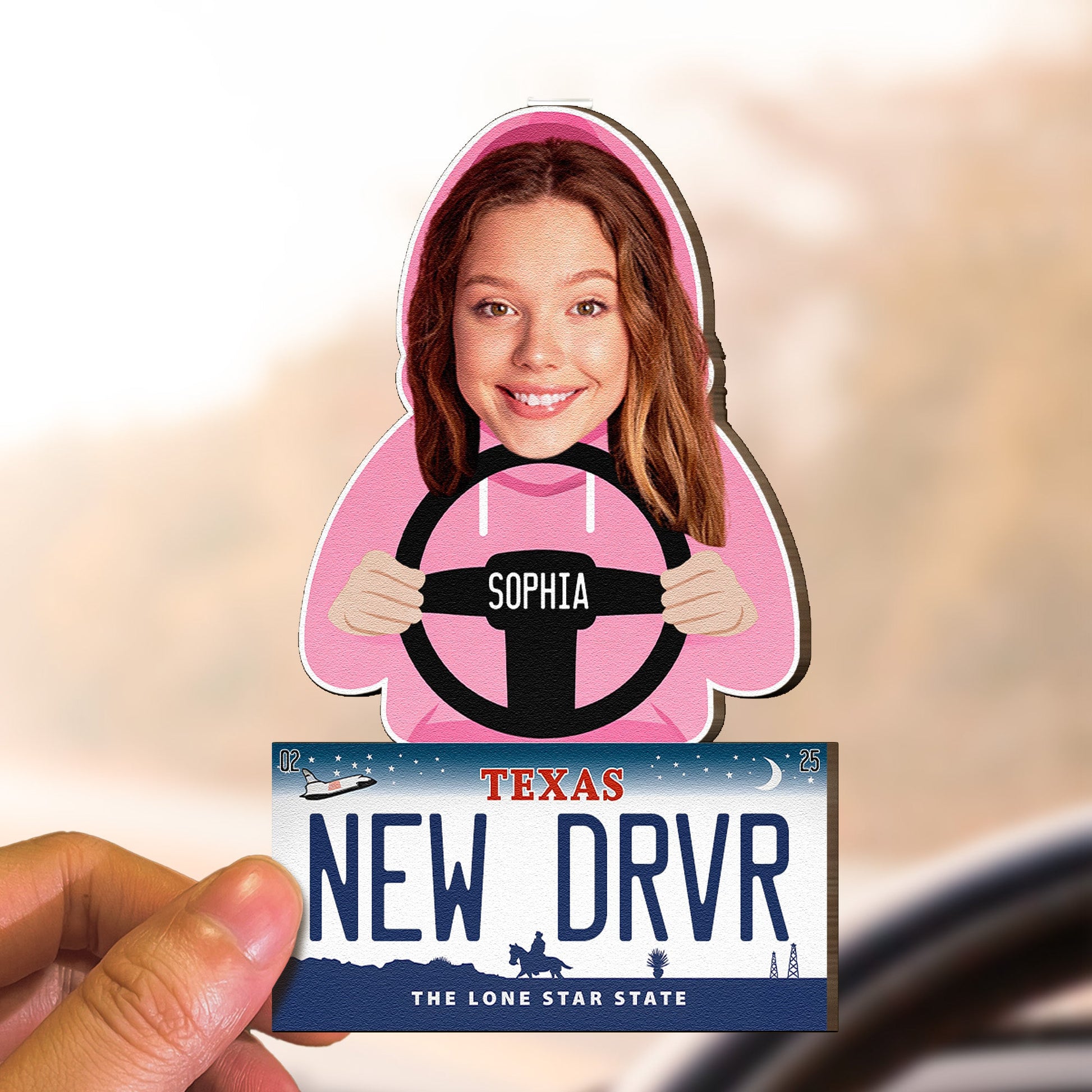 New-Driver--Personalized-Wooden-Car-Visor-Clip_3