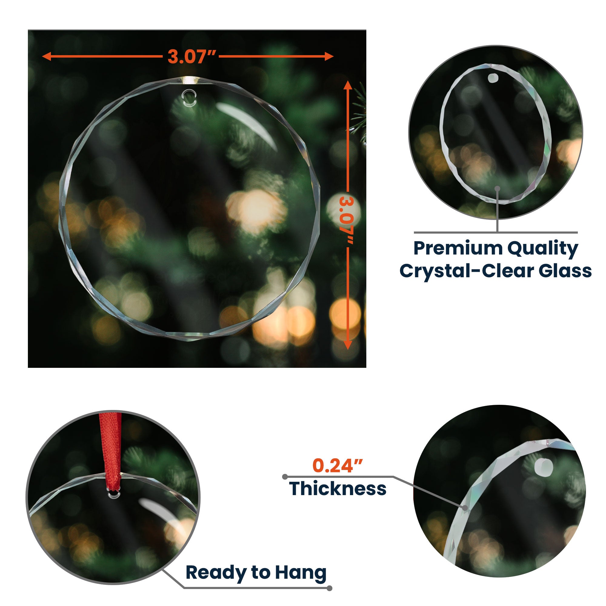 No One Will Ever Be As Entertained - 3D Style - Personalized Glass Ornament