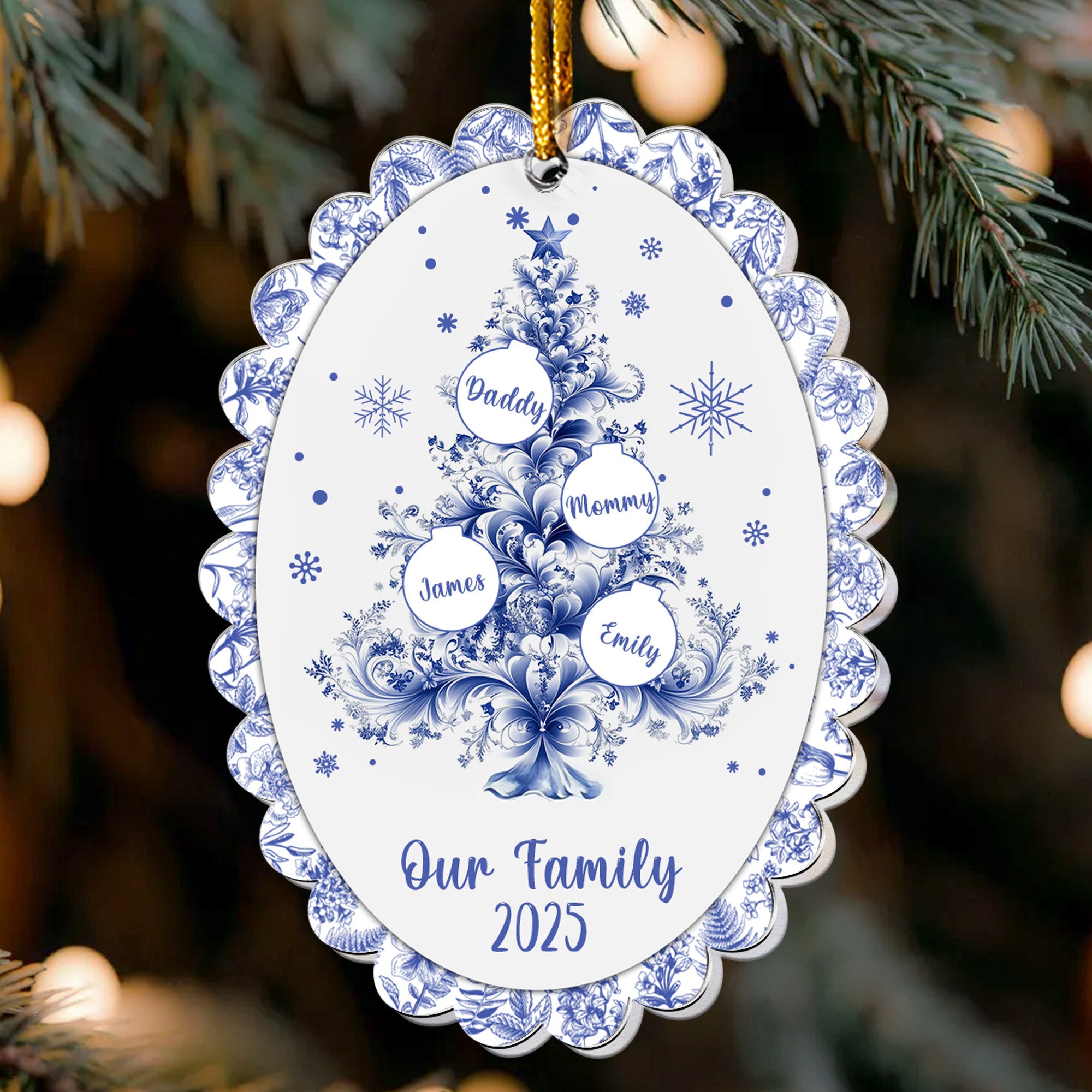 Our Family Christmas Tree - Personalized Acrylic Ornament