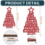 Our Family 2024 Christmas Tree - Custom Family Name Ornament