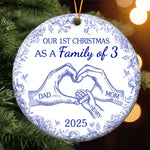 Our First Christmas - Personalized Ceramic Ornament