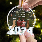 Our First Christmas Together With Dogs - Personalized Acrylic Ornament